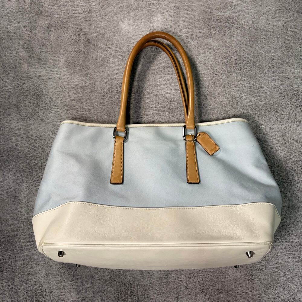 Coach Light Blue Hampton Tote